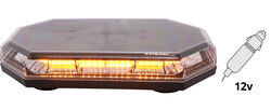 LED Mini Strobe Light Bar - Magnetic Mount - 14 Flash Patterns - Octagonal - 68 Amber LEDs