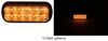 rectangle wired led dual row strobe light - surface mount 12 flash patterns amber leds