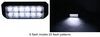 rectangle surface mount led dual row strobe light - 25 flash patterns white leds