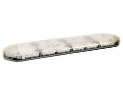 LED Modular Strobe Light Bar - 55 Flash Patterns - Amber and White LEDs - 49" Long