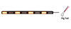 LED Traffic Advisor Light Bar - 22 Flash Patterns - Amber LEDs - Clear Lens - 37" Long