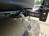 0  gooseneck hitch towing a trailer single chain in use