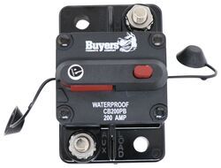 Buyers Products Circuit Breaker w Manual Push-to-Trip Reset - Surface Mount - 200 Amp - 337CB200PB