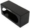 Buyers Products Tail Light Mounting Box - 6" Oval Hole - 2-1/2" Round Hole - Black Steel Mounting Boxes 337LB383SL