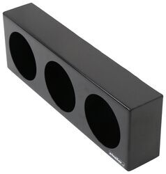 Buyers Products Tail Light Mounting Box - (3) 4" Round Hole - Black Powder Coated Steel - 337LB6183