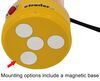beacon battery operated led light w/ switch - magnetic mount sensor amber leds