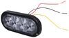 buyers products emergency vehicle lights strobe light recessed mount led - 9 flash pattern amber and white leds clear lens