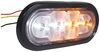 buyers products emergency vehicle lights strobe light 1 flash pattern led - recessed mount 9 amber and white leds clear lens