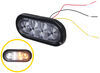 buyers products emergency vehicle lights strobe light wired led - recessed mount 9 flash pattern amber and white leds clear lens