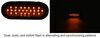 LED Strobe Light - Recessed Mount - Quad Flash - Amber LEDs - Amber Lens LED 337SL66AO