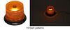 beacon 15 flash patterns led light - magnetic mount amber lens