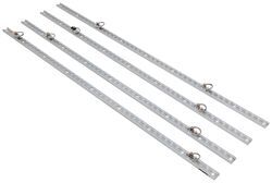 Buyers Products Super Track Kit - 4 Clear Anodized Extruded Aluminum Rails With 8 Tie Rings - 337ST93