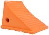 wheel chock single buyers products 8-3/4 inch - orange polyurethane qty 1