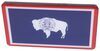 Wyoming State Flag Faceplate for Bright Hitch Trailer Hitch Cover Faceplate 338WY100-L