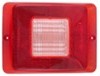rectangle replacement lens for bargman tail light - 84 85 86 series clear backup horizontal mount