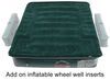truck bed mattress portable pump airbedz lite air w/ 12v - 76 inch long green 6-1/2'