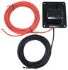 rv solar panels go power cable entry plate with red and black sc4 cables - 25' long