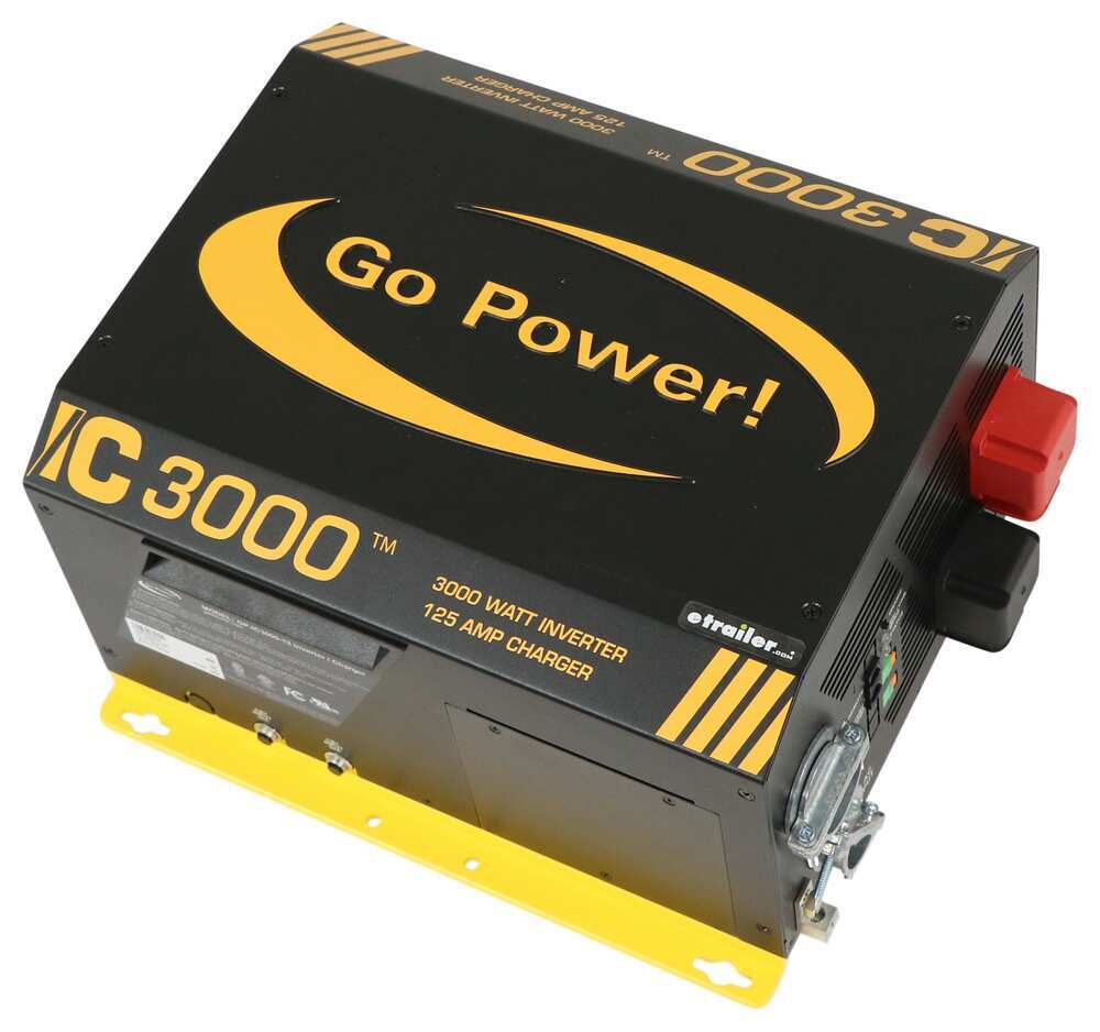 Go Power Industrial Pure Sine Wave Inverter Charger - 3,000 Watts - 100  Amps - 12V Go Power RV Inverters 34275013