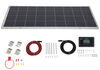 roof mounted solar kit 59-1/8l x 26-5/16w inch go power overlander charging system with digital controller - 200 watt panel