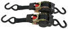 Erickson Re-Tractable Ratchet Straps w/ Push Button Releases - 1" x 6' - 500 lbs - Qty 2 6 - 10 Feet Long 34413