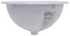 LaSalle Bristol Single Bowl RV Bathroom Sink - 13-3/4" Long x 10-3/8" Wide - White White 34416156PWA