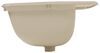 LaSalle Bristol Single Bowl RV Bathroom Sink - 14-3/4" Long x 12-1/4" Wide - Parchment Plastic 34416186PPA