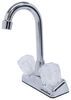 kitchen faucet gooseneck spout lasalle bristol hybrid utopia rv and bar - dual knob handle chrome