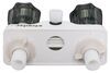 indoor shower lasalle bristol utopia rv valve w/ vacuum breaker - dual knob handle white