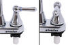 kitchen faucet gooseneck spout lasalle bristol hybrid utopia rv and bar - dual teacup handle chrome