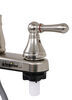 kitchen faucet standard sink lasalle bristol utopia rv w/ pull down spout - dual teacup handle brushed nickel