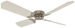 12V RV Ceiling Fan w/ Wall Switch - 4 Speed - 42" Diameter - Brushed Nickel - White - 344410TSDC42BNWH
