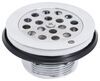 indoor shower lasalle bristol rv drain w/ grid strainer - 1-7/8 inch diameter chrome