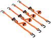 SmartStraps Ratchet Tie-Down Straps w/ S-Hooks - 1" x 10' - 1,000 lbs - Qty 4 S-Hooks 348149