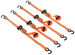 SmartStraps Ratchet Tie-Down Straps w/ S-Hooks - 1" x 10' - 1,000 lbs - Qty 4 - 348149