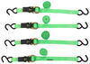 SmartStraps Ratchet Tie-Down Straps w/ S-Hooks - 1" x 10' - 500 lbs - Qty 4 351 - 500 lbs 348155