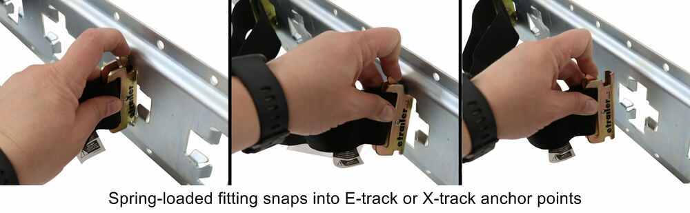 CargoSmart Adjustable Bungee Straps for E-Track and X-Track