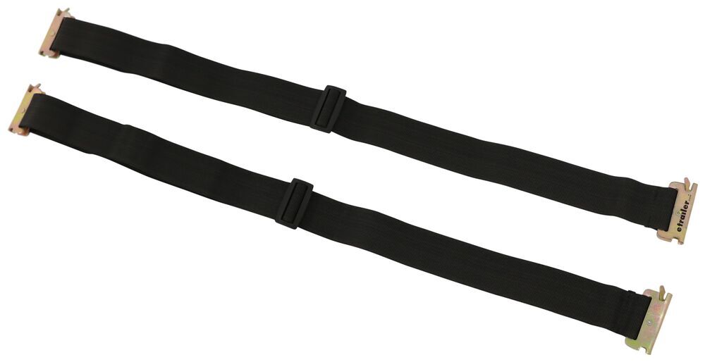 CargoSmart Adjustable Bungee Straps for E-Track and X-Track Systems - 28" to 48" - Qty 2 2 Inch Wide 3481716