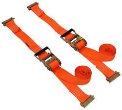 CargoSmart Ratchet Straps for E Track or X Track - 2" Wide x 12' Long - 1,000 lbs - Qty 2 - 3481935