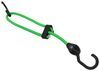 SmartStraps Adjustable Bungee Cord w/ Coated Steel Hooks - 16" to 24" Long - Green