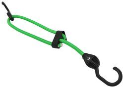 SmartStraps Adjustable Bungee Cord w/ Coated Steel Hooks - 16" to 24" Long - Green - 348507