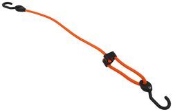 SmartStraps Adjustable Bungee Cord w/ Coated Steel Hooks - 22" to 32" Long - Orange - 348508