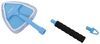 window cleaning tools wand griot's garage tool w/ 3 microfiber bonnets - 14 inch long handle