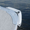 0  pontoon taylor made corner-gard fender for boats - silver