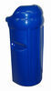 dock bumpers taylor made post bumper for 1-1/2 inch diameter pipes - 17 tall blue vinyl