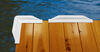 0  dock bumpers taylor made pro corner bumper - d-shape 10 inch long sides white vinyl