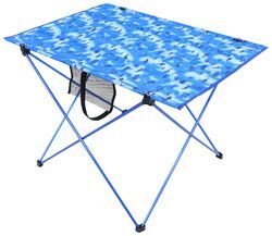 Taylor Made Collapsible Camping Table - 29-3/4" Long x 21" Wide - Blue Sonar - 3697911BS