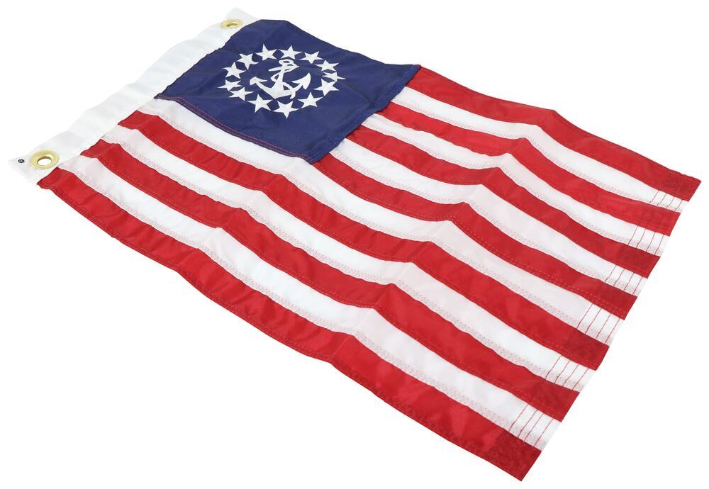 Taylor Made Deluxe Sewn USA Boat Flag - Yacht Ensign - 12" Tall x 18" Long - Nylon 12 Inch Tall 3698118