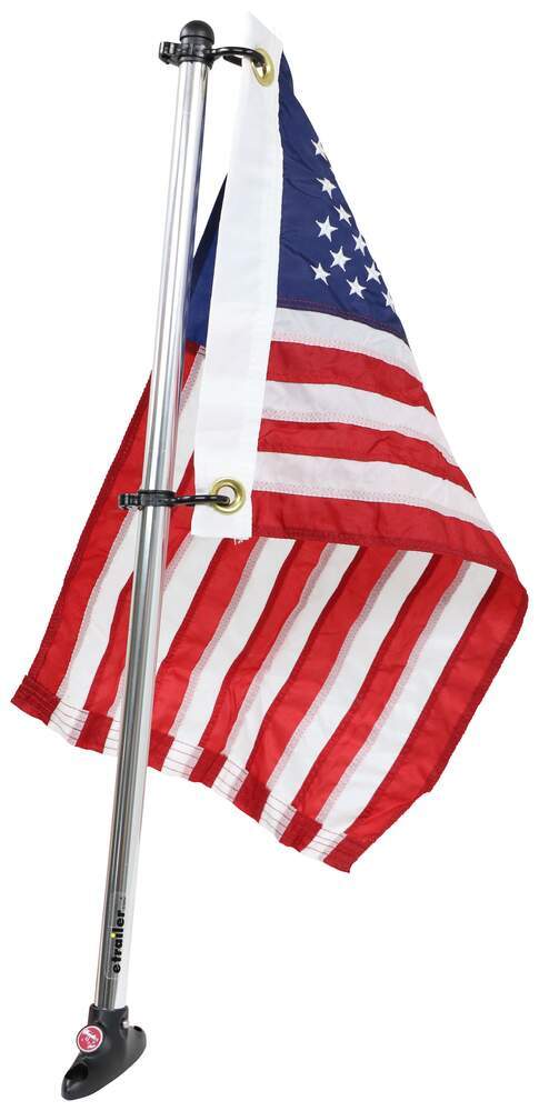Taylor Made USA Boat Flag Kit for Pontoon Boats - 12 Tall x 18 Long Flag  - 24 Pole Taylor Made Boat Flags 369921