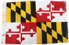 Taylor Made Maryland Boat Flag - 12" Tall x 18" Long - Nylon Maryland 36993106