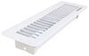 Undampered RV Floor Register - 2" x 10" - Steel - White White 37202-28925